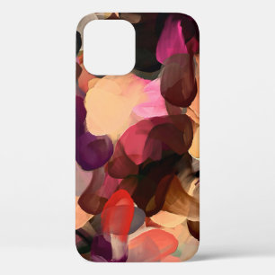 Digital art abstract pattern. Hand drawing modern iPhone 12 Case