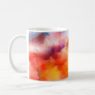 Digital art abstract pattern. Hand drawing modern Coffee Mug
