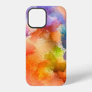 Digital art abstract pattern. Hand drawing modern iPhone 12 Case