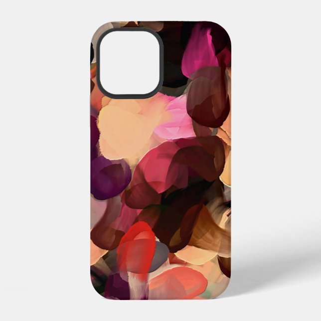 Digital art abstract pattern. Hand drawing modern  iPhone Case (Back)