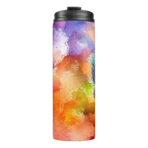 Digital art abstract pattern. Hand drawing modern Thermal Tumbler
