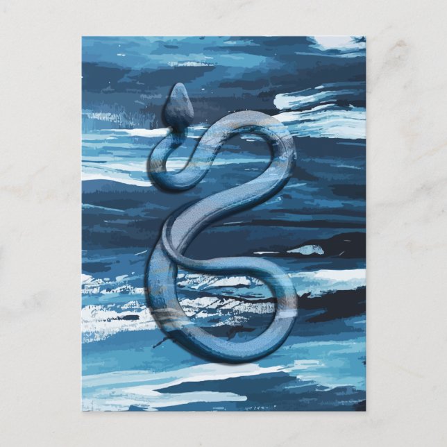 Digital Art Beautiful Snakes #01 Postcard (Front)