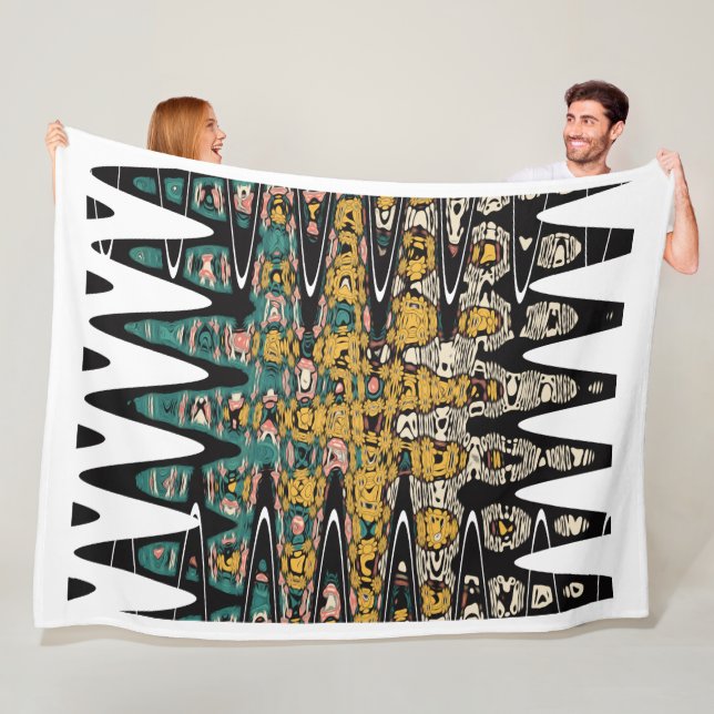 digital art birds fleece blanket (In Situ)