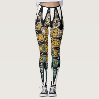 digital art birds leggings