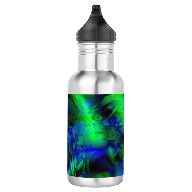 Digital Art Cool Modern Abstract Pattern 532 Ml Water Bottle (Right)