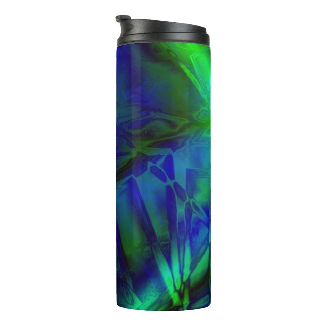 Digital Art Cool Modern Abstract Unique Thermal Tumbler (Rotated Right)