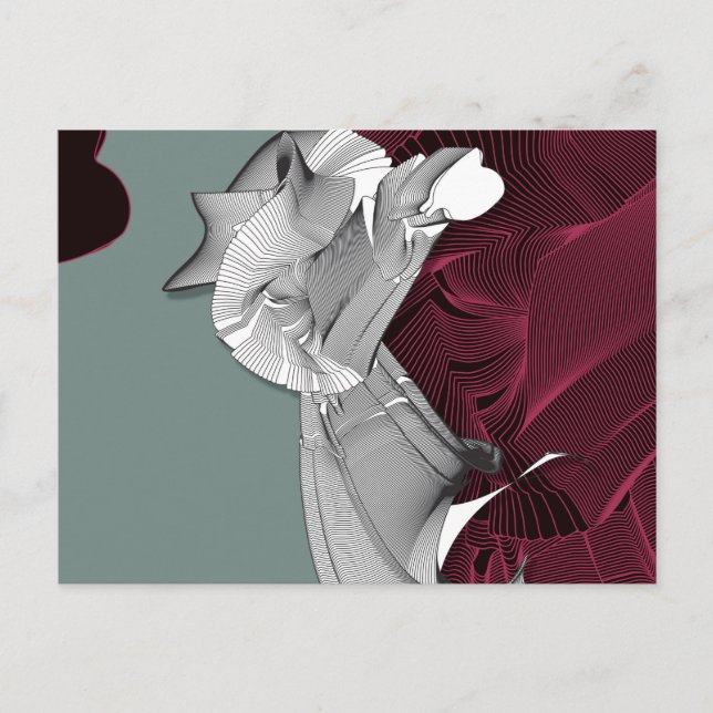 Digital Art Figure Postcard (Front)