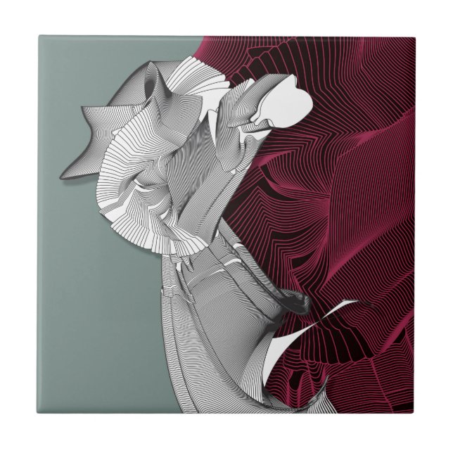 Digital Art Figure Tile (Front)