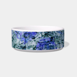 Digital art of blue watercolor abstract background bowl