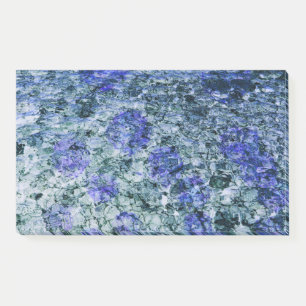 Digital art of blue watercolor abstract background post-it notes