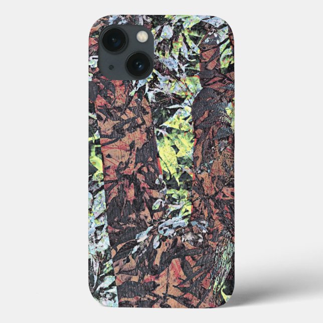 Digital art of floral flower pattern with tree Case-Mate iPhone case (Back)