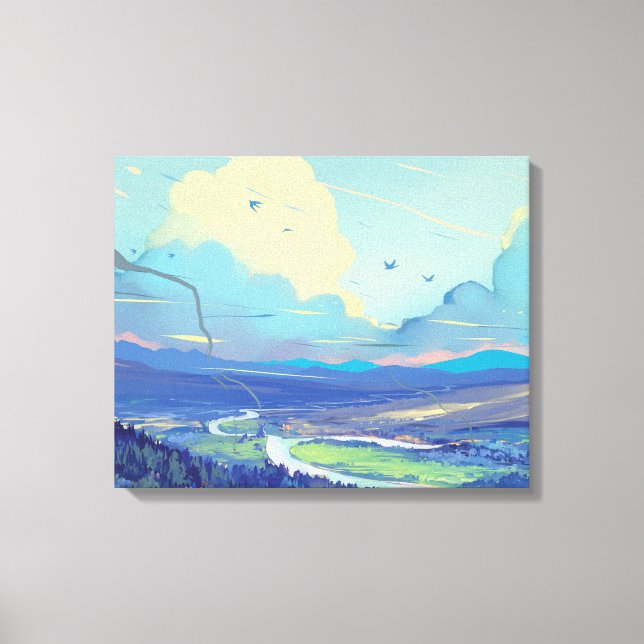 Digital Art Premium Wrapped Canvas (Gloss) (Front)