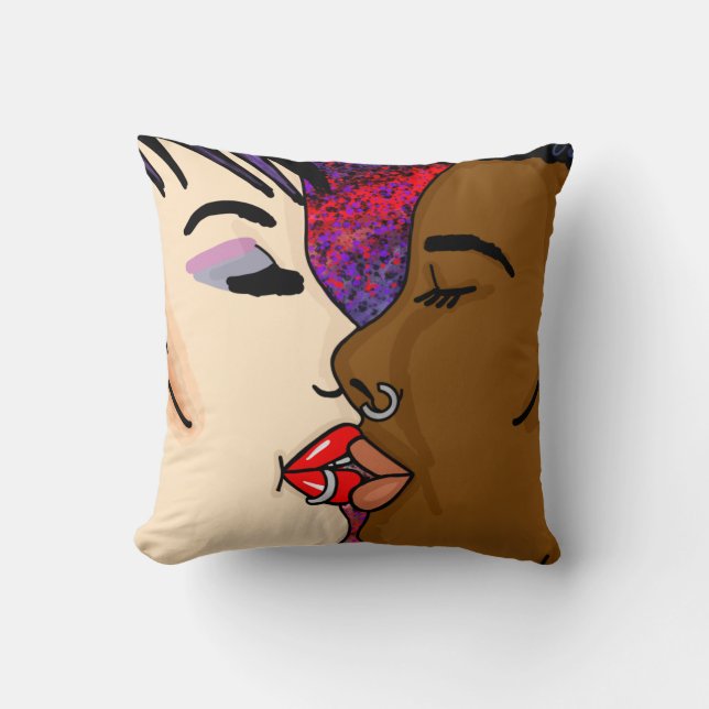 Digital Art | Romantic Kiss   Cushion (Front)