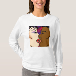 Digital Art   Romantic Kiss T-Shirt