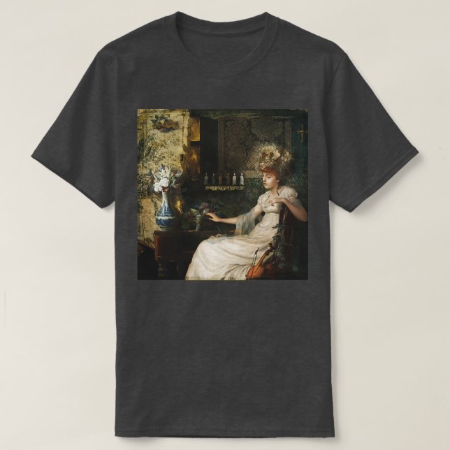 Digital artwork Contemplation Long T-Shirt (Design Front)