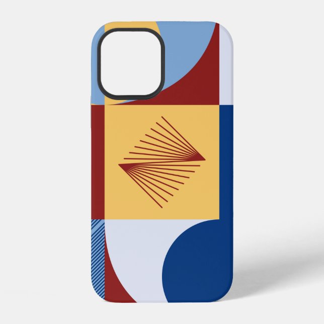 Digital artwork graphic design of simple pattern m iPhone case (Back)