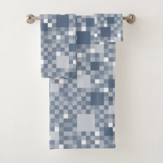 Digital Avio Pixelated Little Squares Bath Towel Set