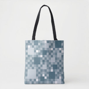 Digital Avio Pixelated Little Squares Tote Bag