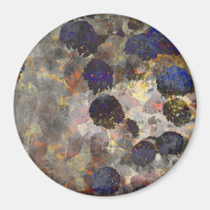 Digital background art of floral / flower pattern magnet