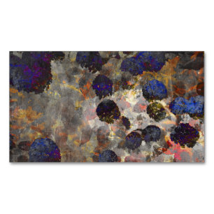 Digital background art of floral / flower pattern 	Magnetic business card