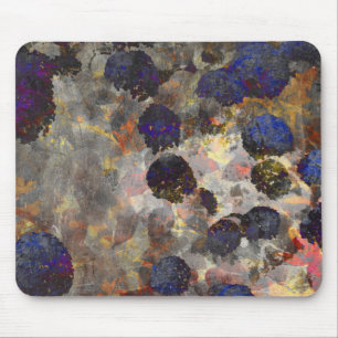 Digital background art of floral / flower pattern mouse mat