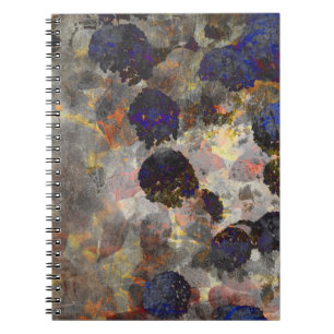 Digital background art of floral / flower pattern notebook
