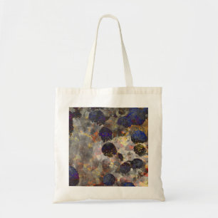Digital background art of floral / flower pattern tote bag