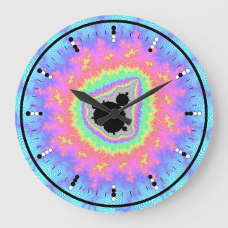 Digital (Binary) Analogue Clock w Mandelbrot Fract