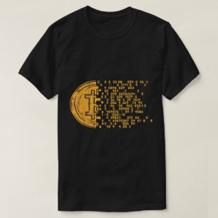 Digital Bitcoin Matrix Design T-Shirt