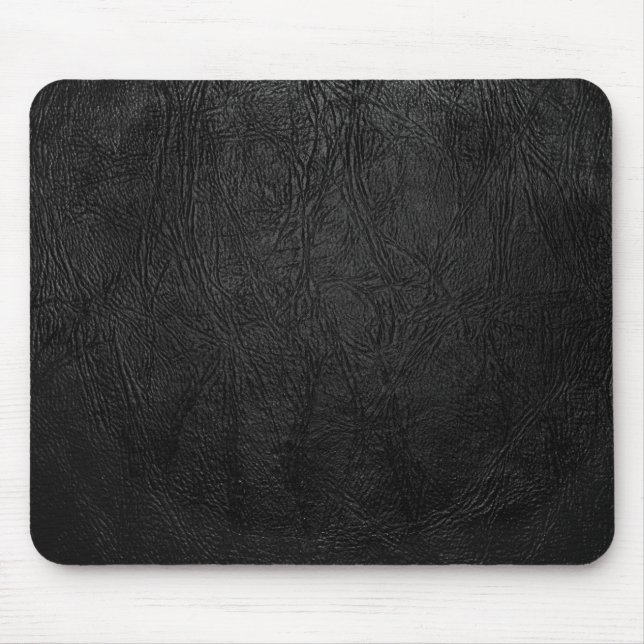 Digital Black Leather Mouse Mat (Front)