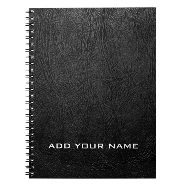 Digital Black Leather Notebook (Front)