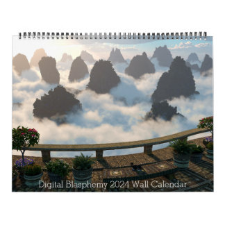 Digital Blasphemy 2024 Wall Calendar