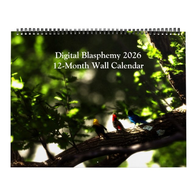 Digital Blasphemy 2026 12-Month Wall Calendar (Cover)