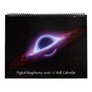 Digital Blasphemy 2026-27 Wall Calendar (24 Month)