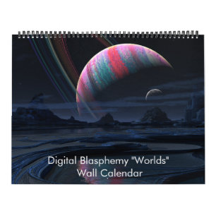 Digital Blasphemy "Worlds" Wall Calendar