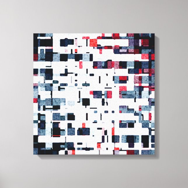 Digital Blocks Canvas Print (Front)