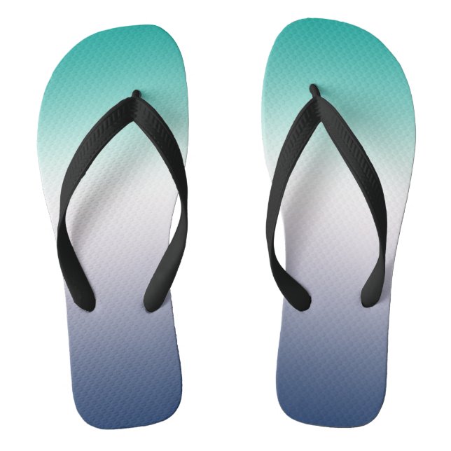 digital blue flip flop design (Footbed)
