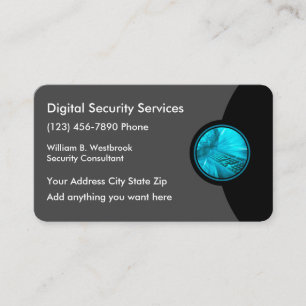 Digital Business Security Services Card
