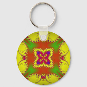 Digital Butterfly Key Ring