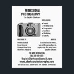Digital Camera Icon Photographer, Photography Hire Flyer<br><div class="desc">Digital Camera Icon,  Photographer,  Photography Hire Advertising Flyers By The Business Card Store.</div>