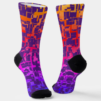 Digital Camo Rainbow Colourful Pattern Socks
