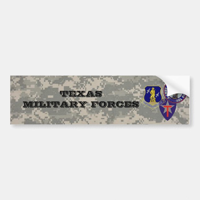digital camo - TXSG -TX military forces Bumper Sticker (Front)