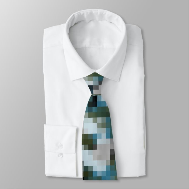 Digital Camo Winter Lake Tie (Tied)