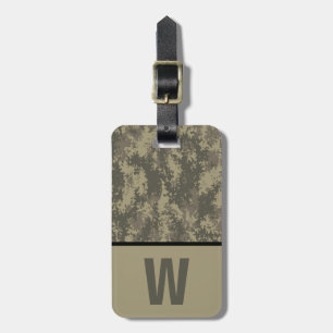 Digital Camoflauge,Camo, Colour Block Kid's Initia Luggage Tag
