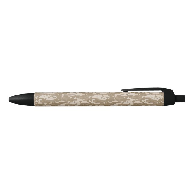 Digital Camouflage Desert Black Ink Pen (Top)