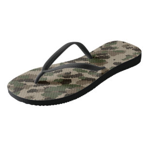 Digital Camouflage  Flip Flops