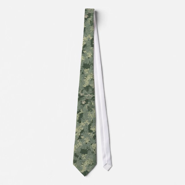 Digital Camouflage Large Print Tie (Front)