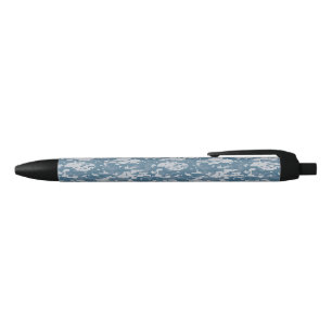 Digital Camouflage Pattern Naval Black Ink Pen