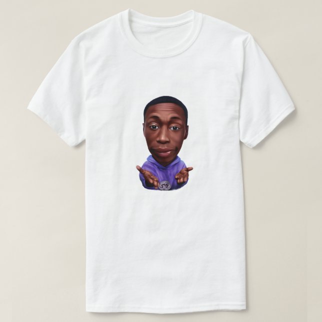 Digital caricature of Khabane "Khaby" Lame T-Shirt (Design Front)