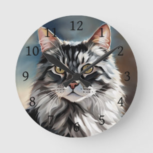 Digital Cat 765 Round Clock